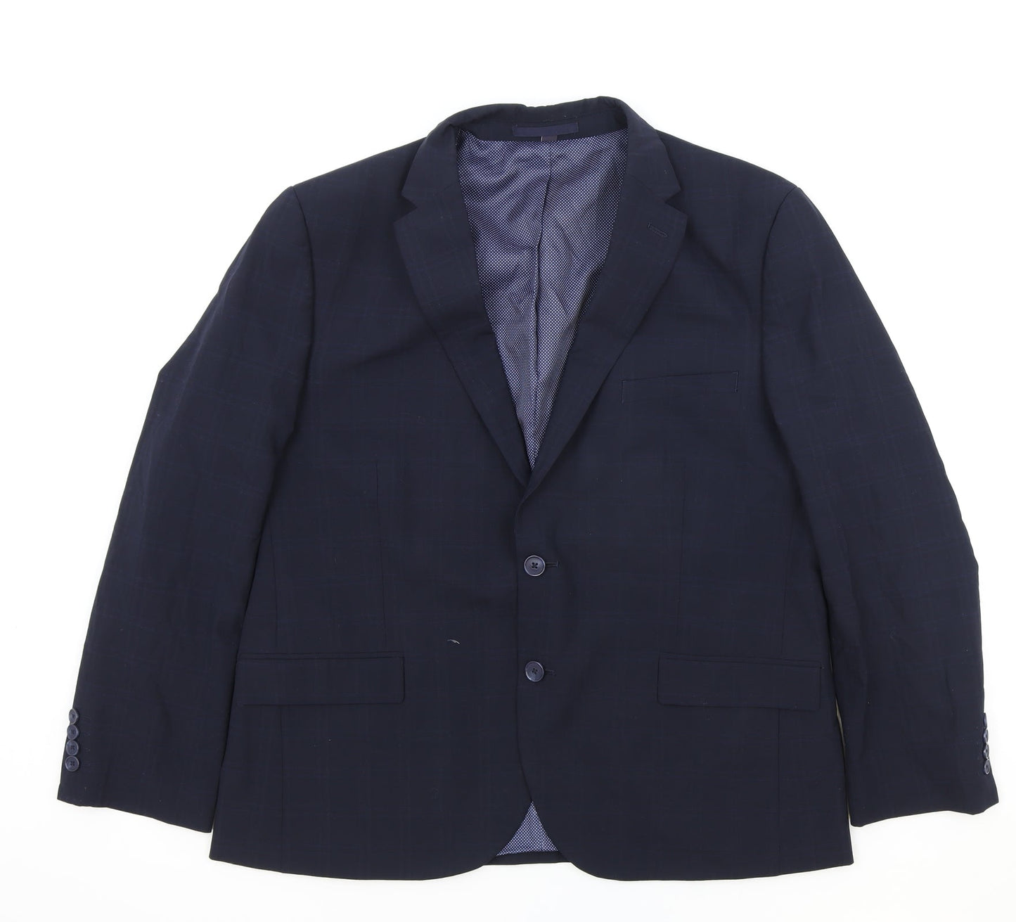 Mens UK Size 2XL Marks and Spencer Regular Blue Suit Jacket