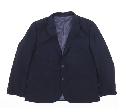 Mens UK Size 2XL Marks and Spencer Regular Blue Suit Jacket