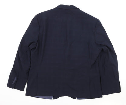 Mens UK Size 2XL Marks and Spencer Regular Blue Suit Jacket
