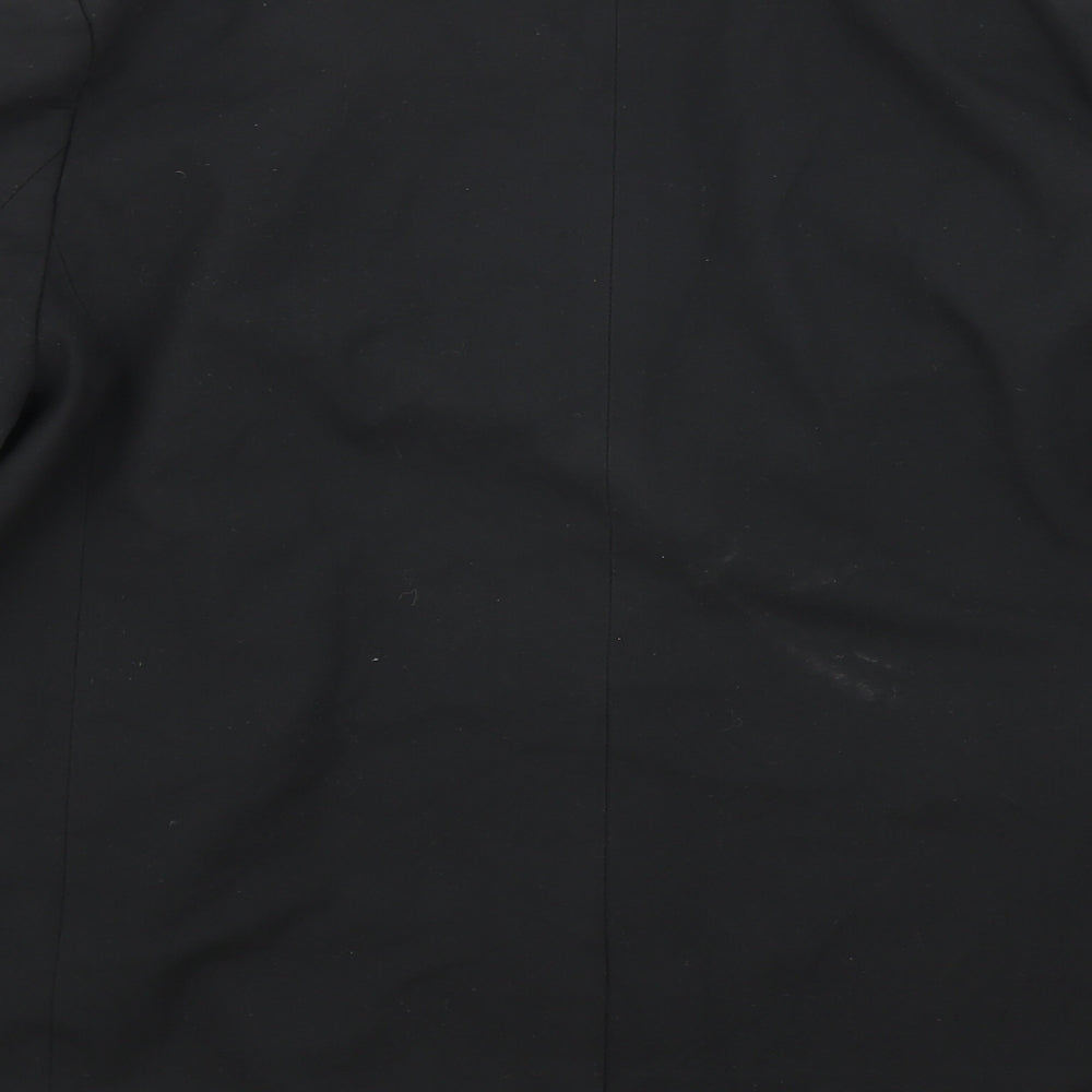 H&M Womens Black Polyester Jacket Blazer Size XL