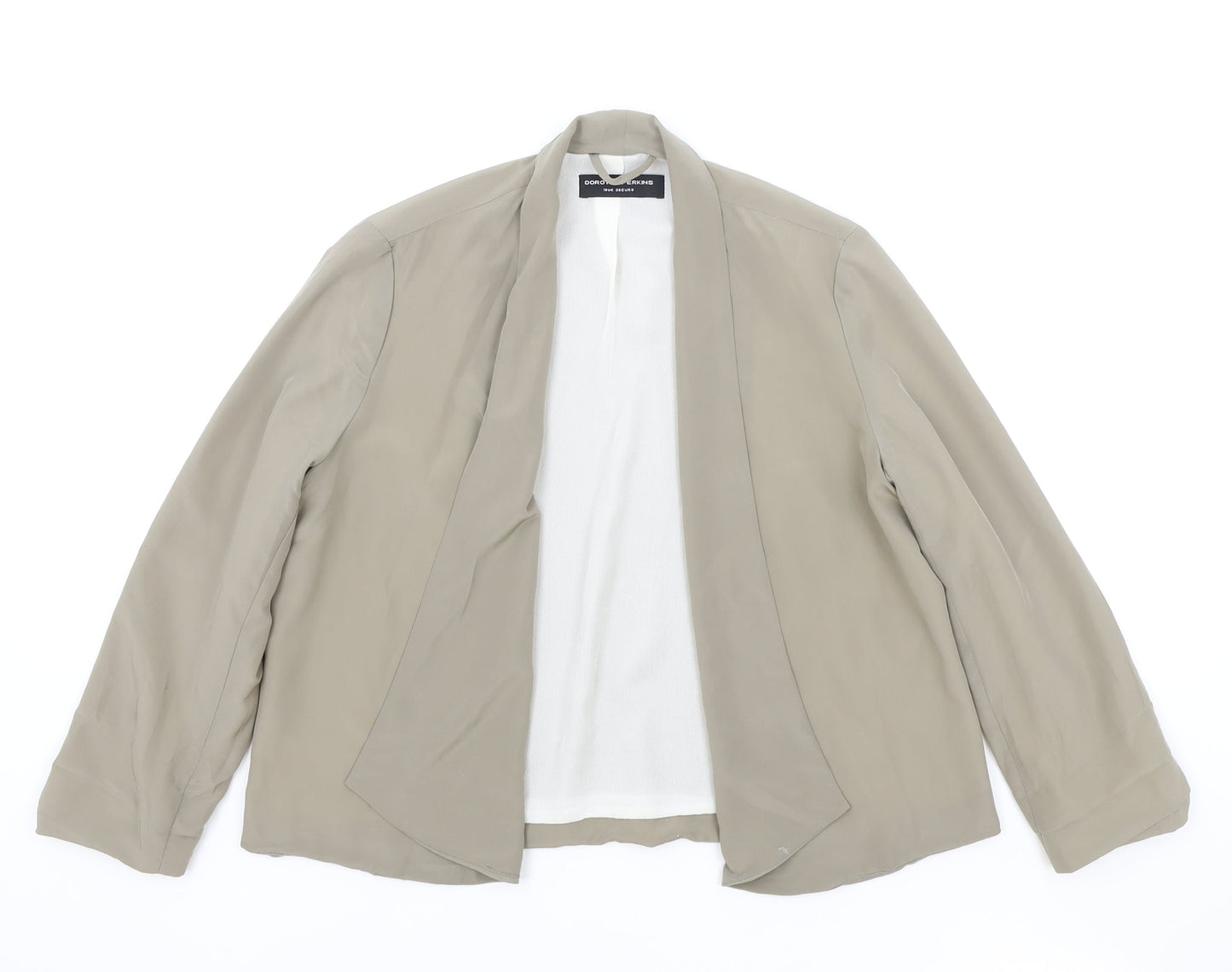 Womens UK Size 10 Dorothy Perkins Beige Jacket