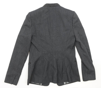 NEXT Womens Grey Polyester Jacket Blazer Size 10