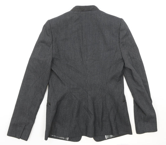 NEXT Womens Grey Polyester Jacket Blazer Size 10