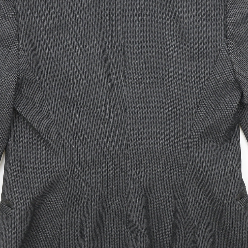 NEXT Womens Grey Polyester Jacket Blazer Size 10