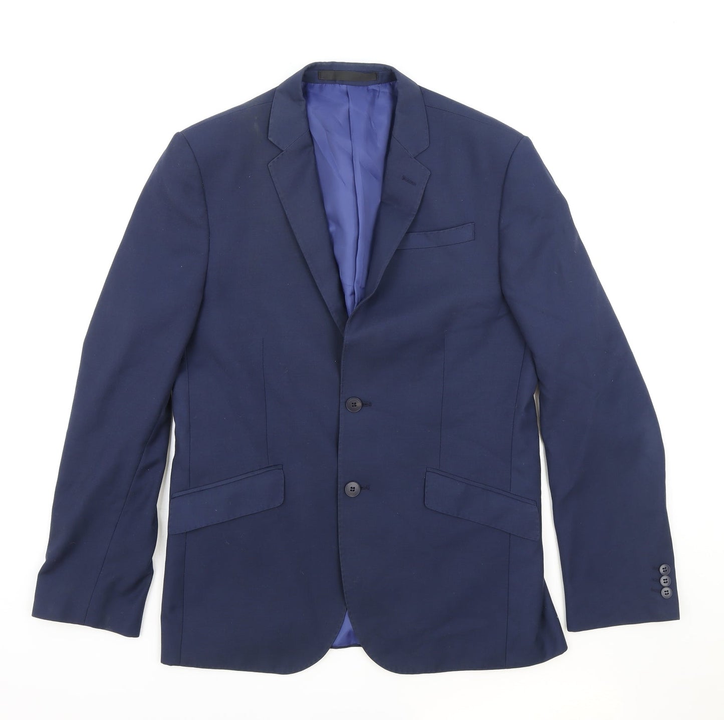 Mens UK Size M Marks and Spencer Regular Blue Suit Jacket