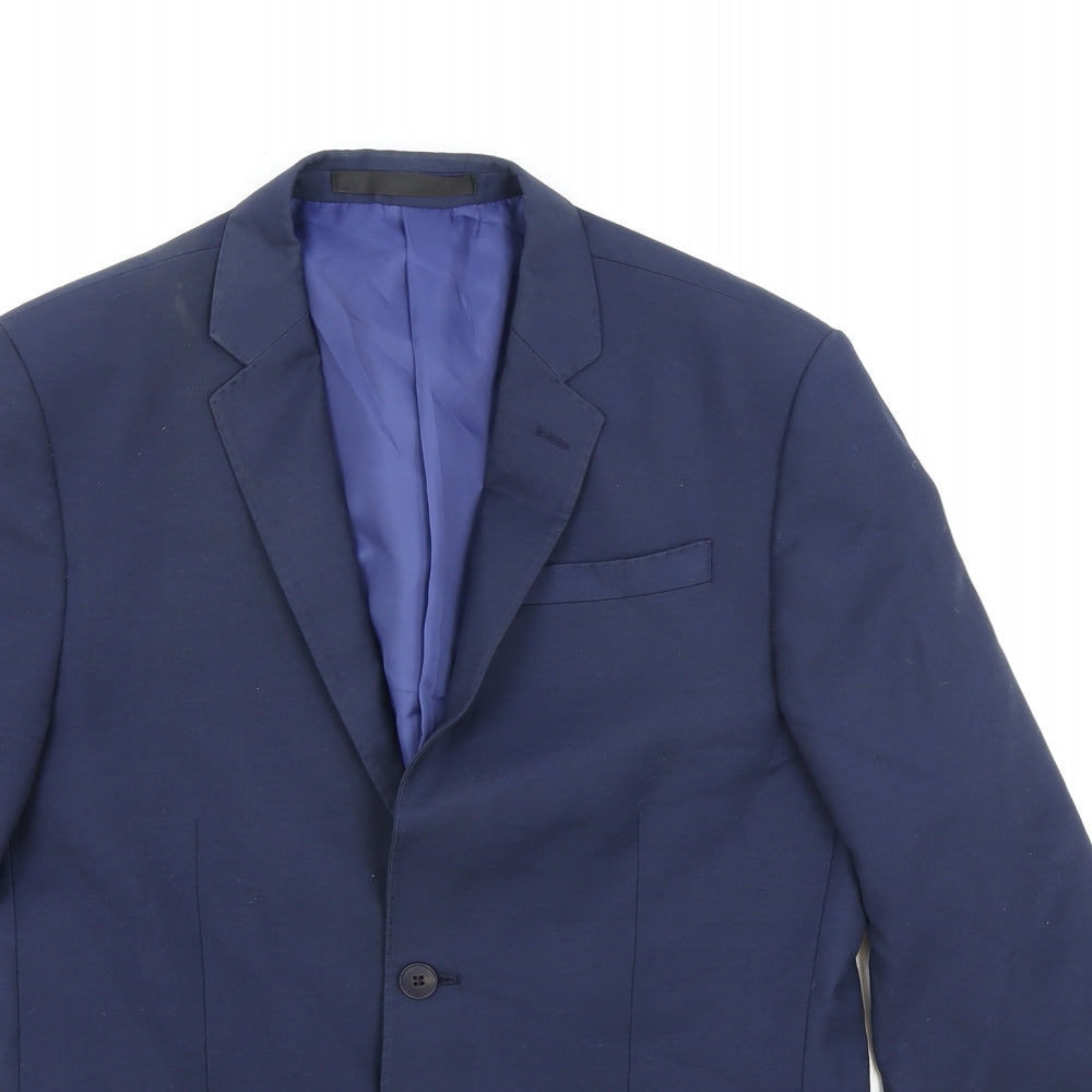 Mens UK Size M Marks and Spencer Regular Blue Suit Jacket