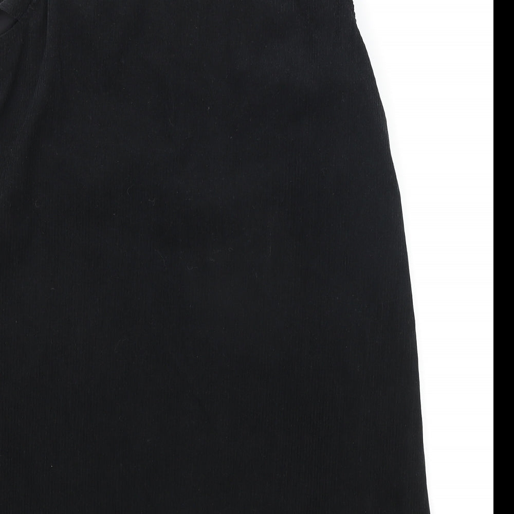 SheIn Womens Black Polyester Shift Size L V-Neck Pullover