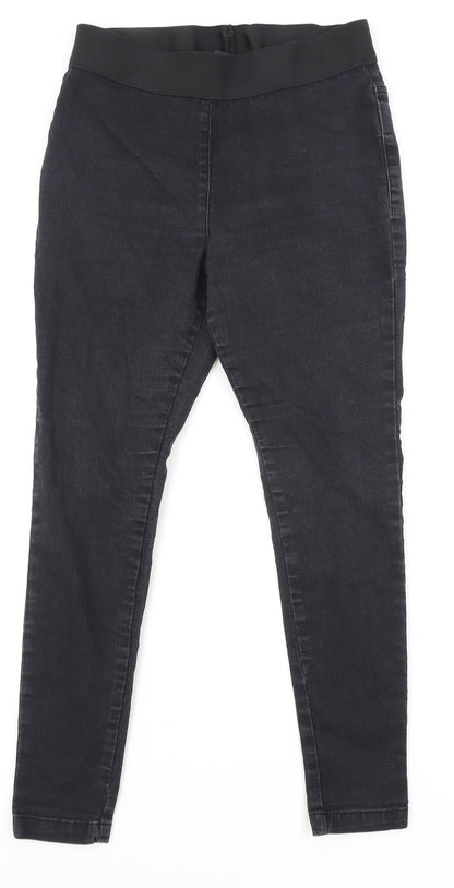 Marks and Spencer Womens Black Cotton Jegging Jeans Size 10 Regular