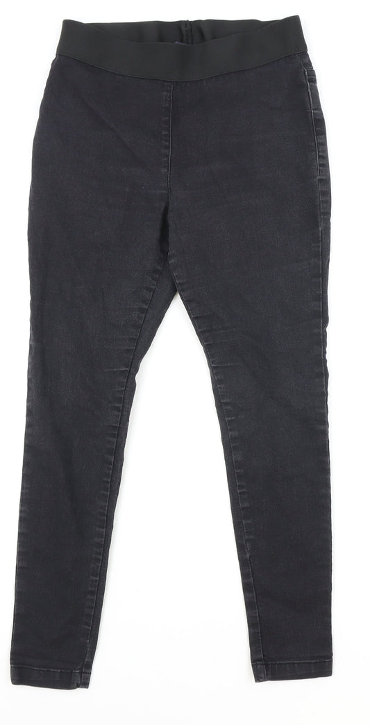 Marks and Spencer Womens Black Cotton Jegging Jeans Size 10 Regular