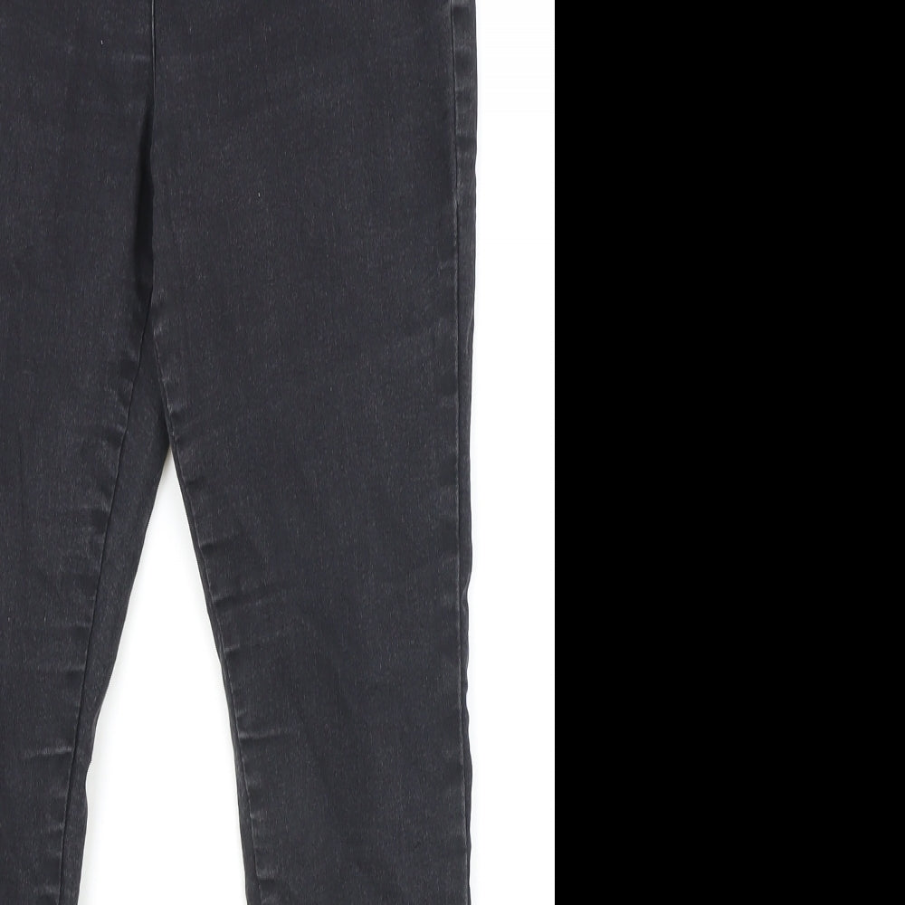 Marks and Spencer Womens Black Cotton Jegging Jeans Size 10 Regular
