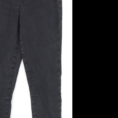 Marks and Spencer Womens Black Cotton Jegging Jeans Size 10 Regular