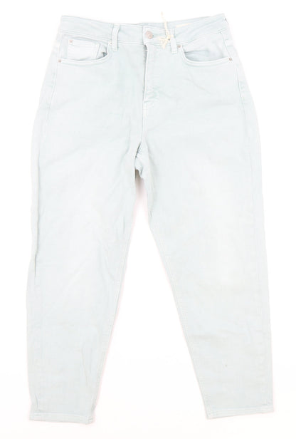 Womens UK Size 12 Preworn Regular Fit Tapered Green Jeans