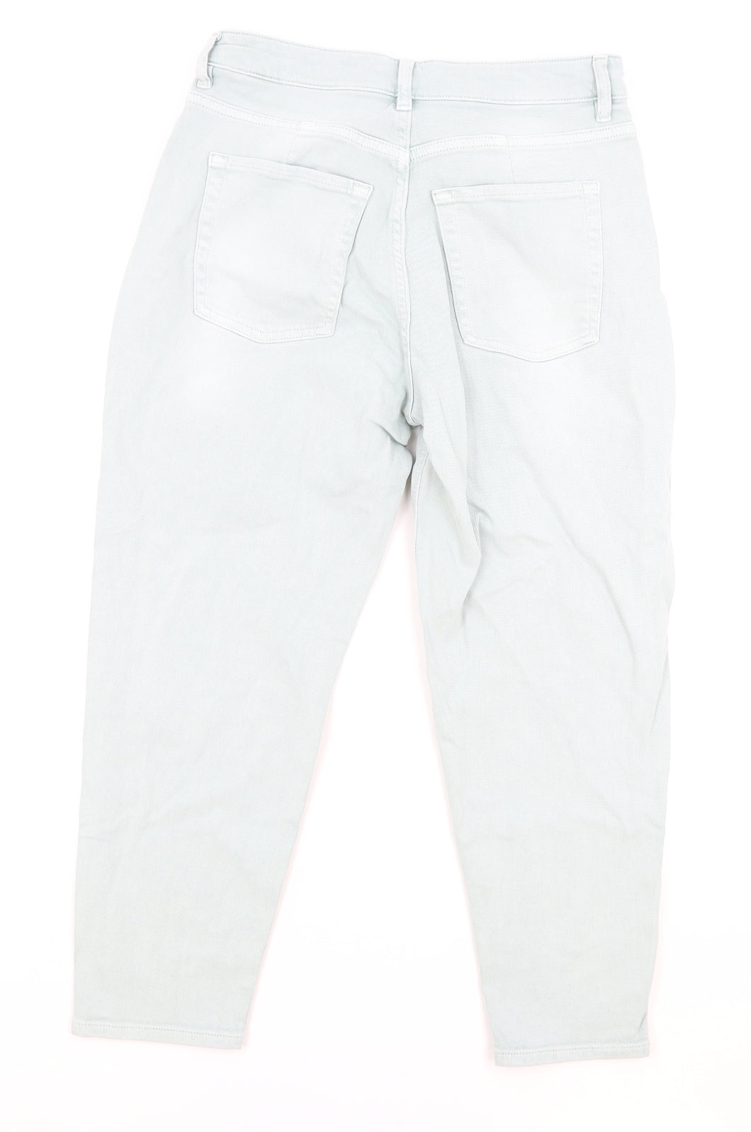 Womens UK Size 12 Preworn Regular Fit Tapered Green Jeans