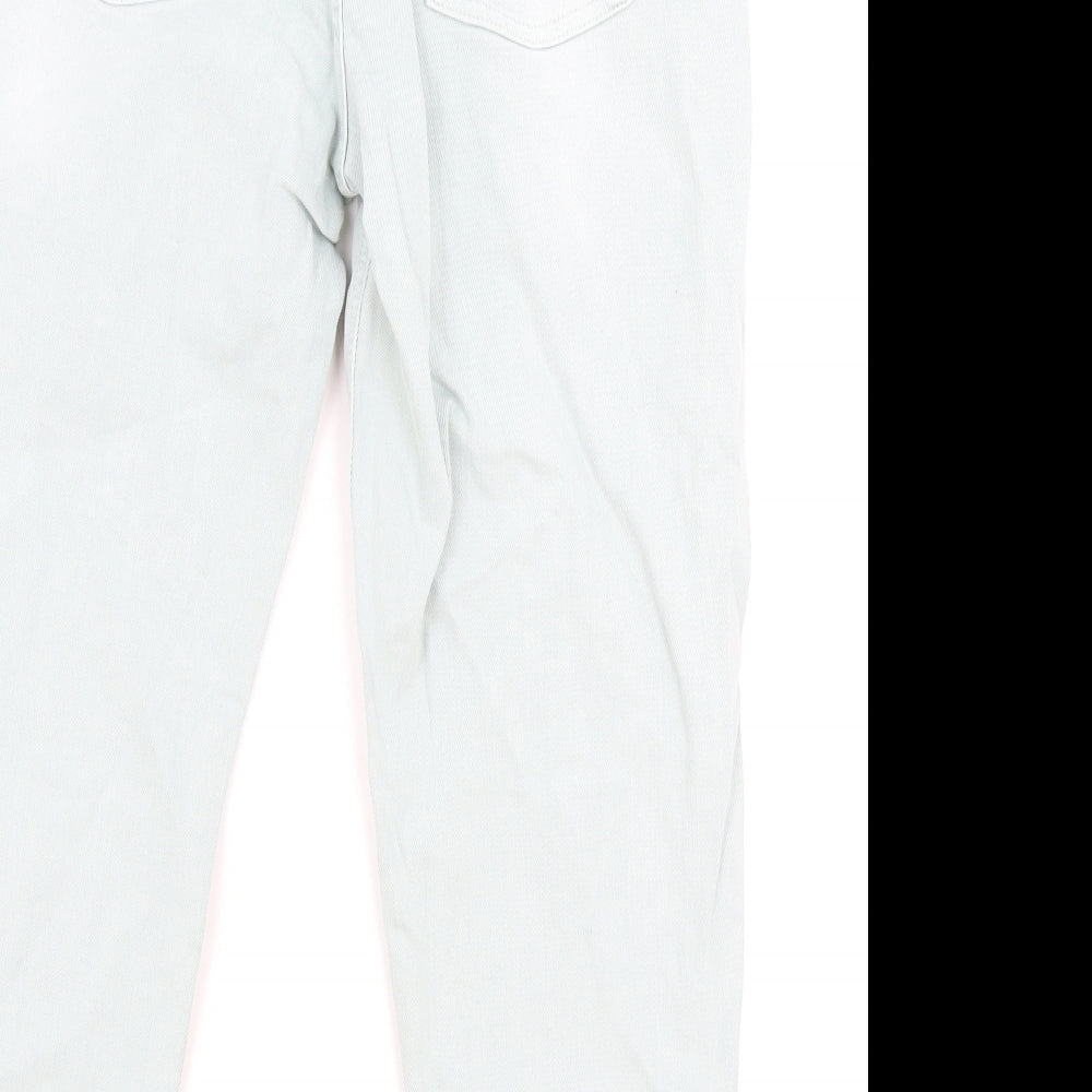 Womens UK Size 12 Preworn Regular Fit Tapered Green Jeans
