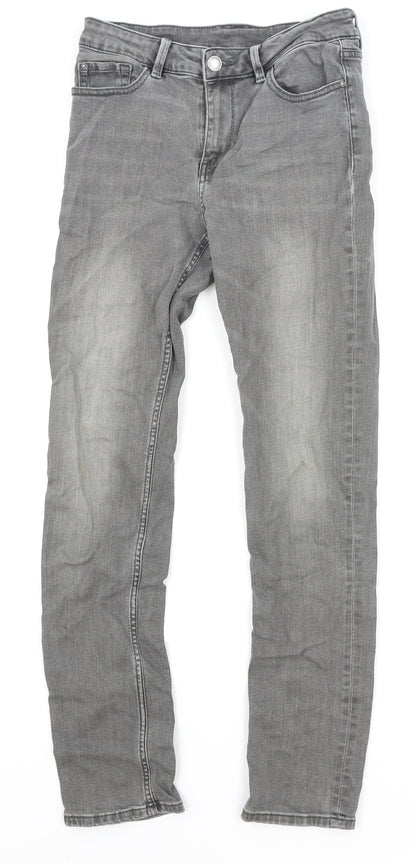 Womens UK Size 8 Marks and Spencer Regular Fit Skinny Grey Jeans