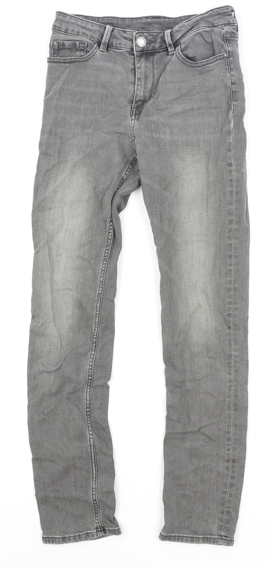 Womens UK Size 8 Marks and Spencer Regular Fit Skinny Grey Jeans