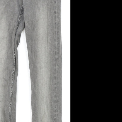 Womens UK Size 8 Marks and Spencer Regular Fit Skinny Grey Jeans