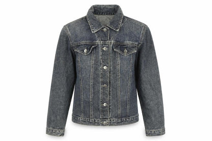 Helen Womens Blue Jacket Size 4 Button