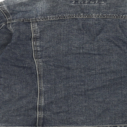 Helen Womens Blue Jacket Size 4 Button