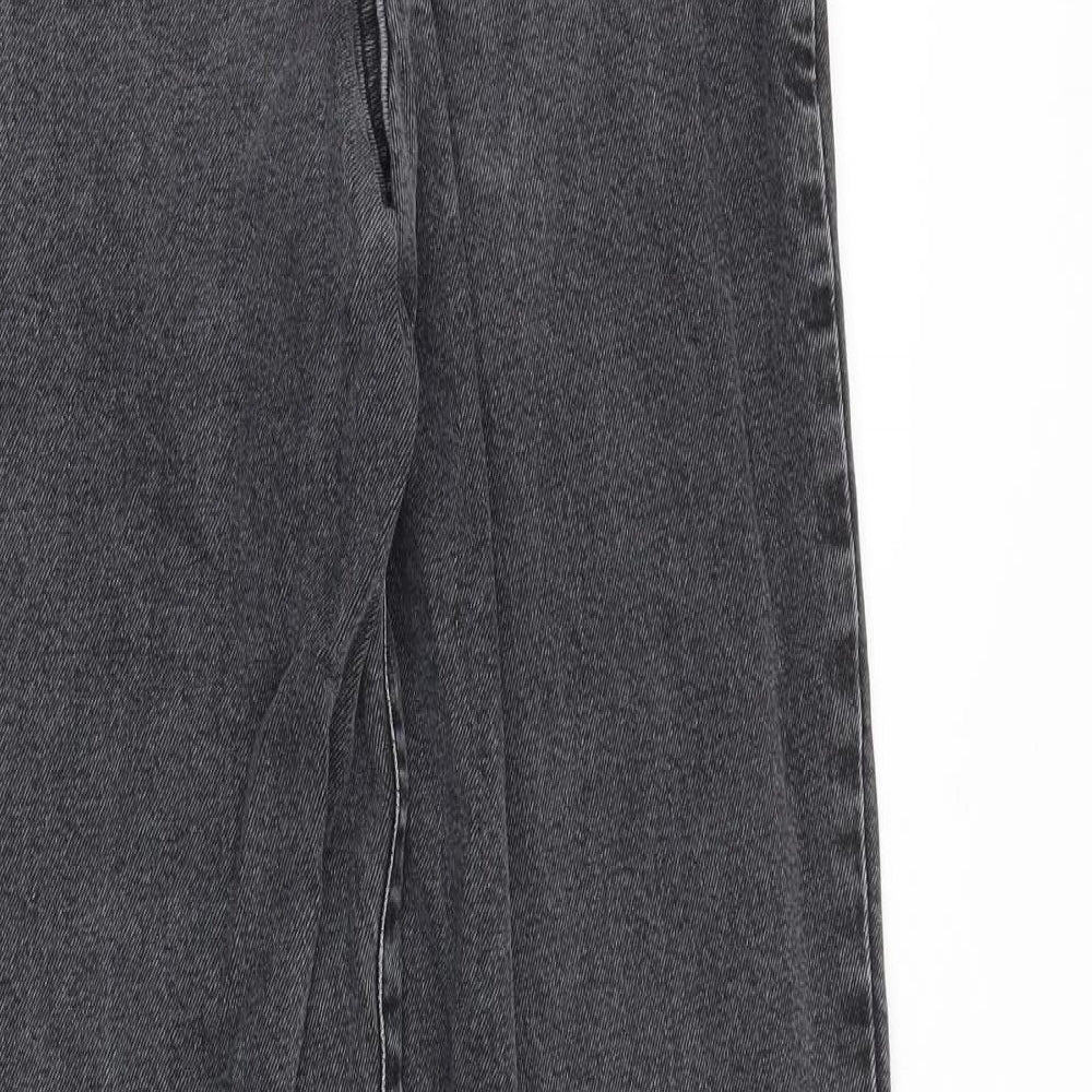 New Look Womens Grey Cotton Skinny Jeans Size 8 Slim Zip