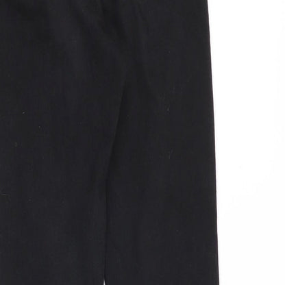 Denim & Co. Womens Black Cotton Skinny Jeans Size 6 Slim Zip - Side Stripe