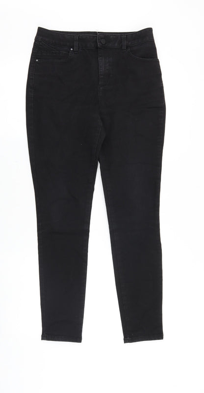 Womens UK Size 10 Blue 73 Slim Fit Skinny Black Jeans