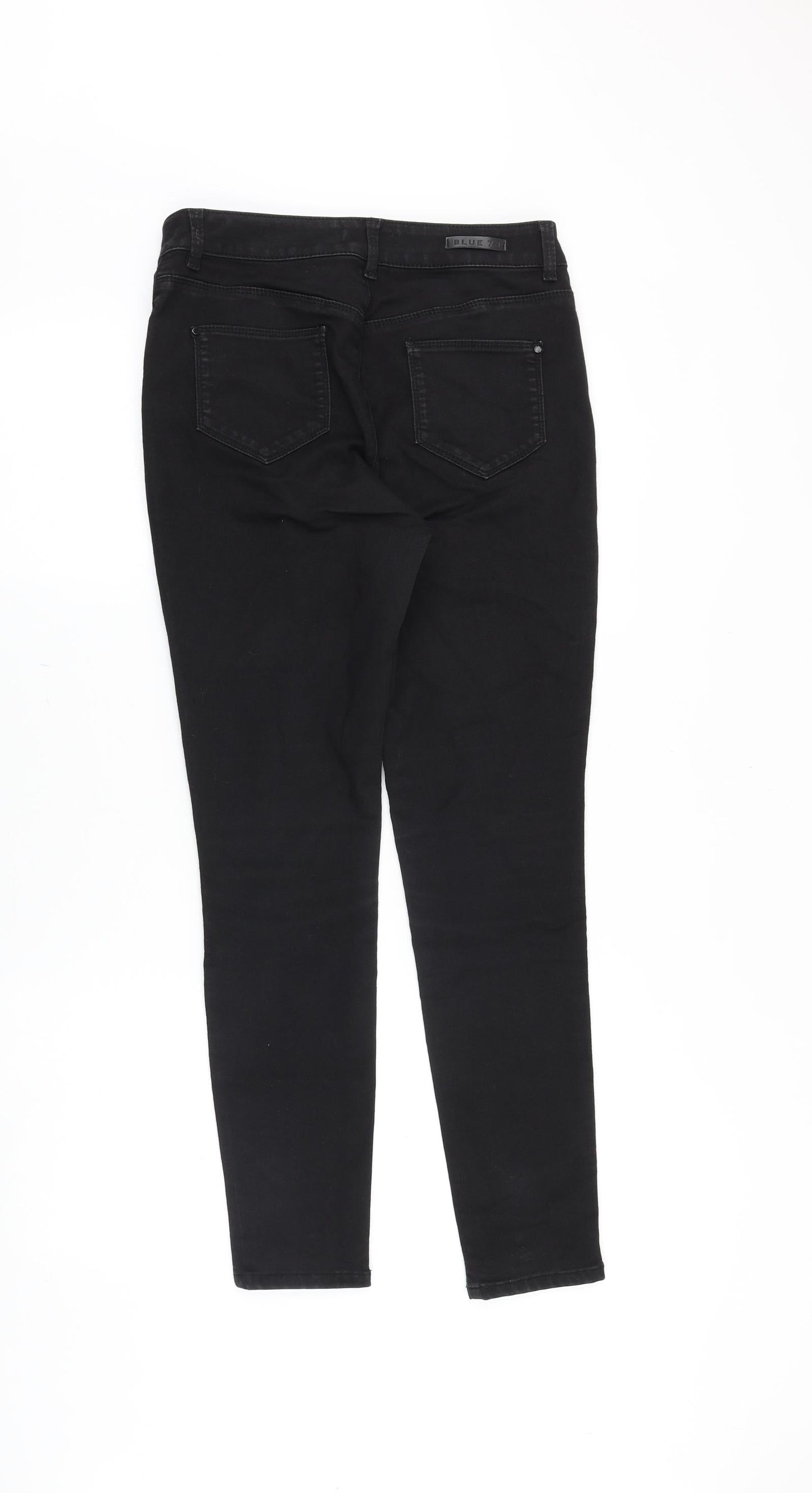 Womens UK Size 10 Blue 73 Slim Fit Skinny Black Jeans