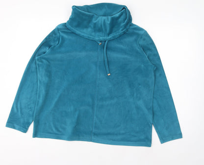 Bonmarché Womens Blue Polyester Pullover Sweatshirt Size 14 Pullover