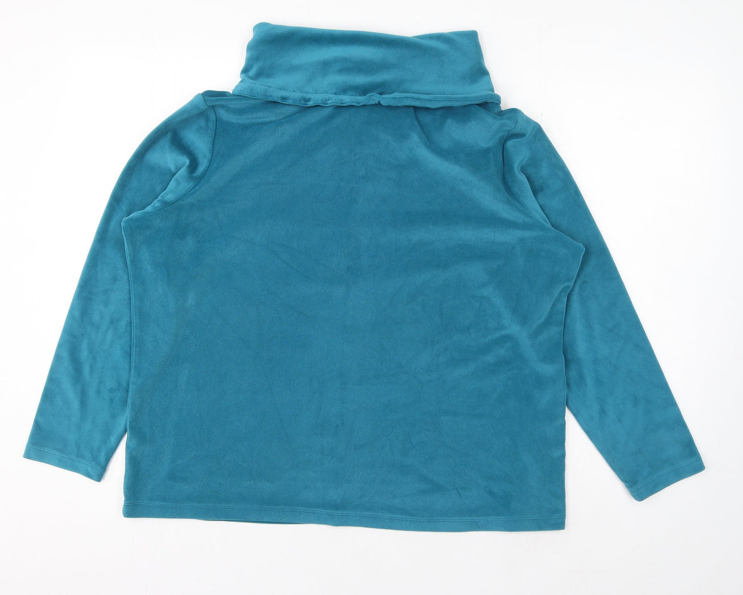 Bonmarché Womens Blue Polyester Pullover Sweatshirt Size 14 Pullover