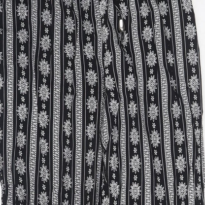 Womens UK Size S Preworn Regular Fit  Black Trousers