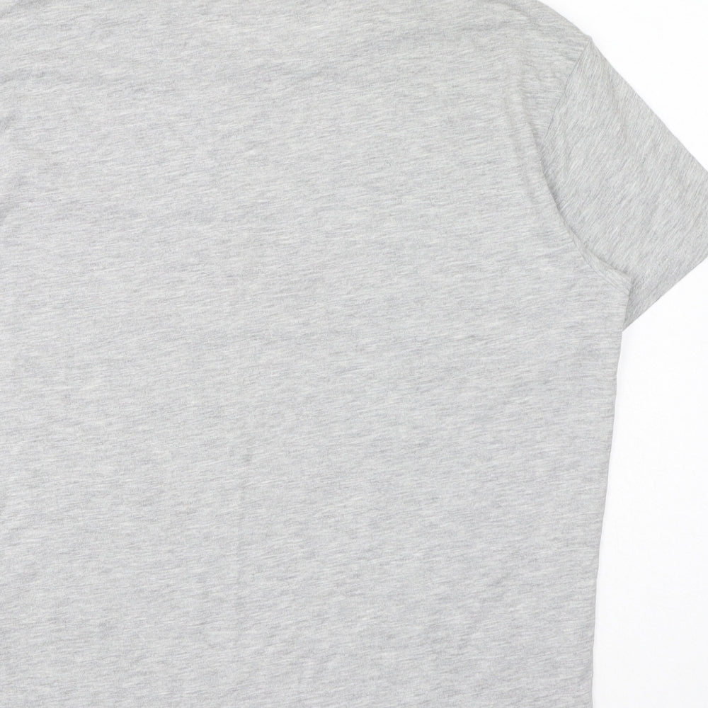 Womens UK Size 12 Debenhams Grey Basic T-Shirt