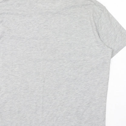 Womens UK Size 12 Debenhams Grey Basic T-Shirt