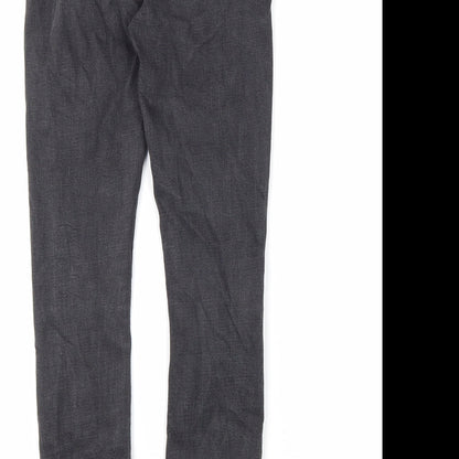 Denim & Co. Womens Black Cotton Skinny Jeans Size 8 L27 in Regular Zip