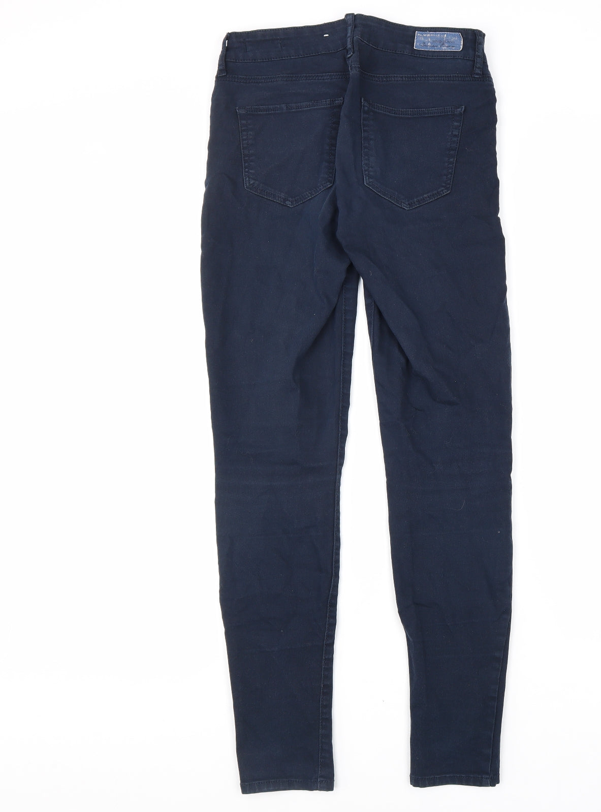 Mango Womens Blue Cotton Skinny Jeans Size 8 L29 in Regular Zip