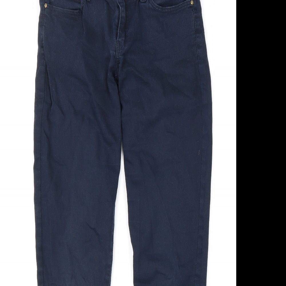 Mango Womens Blue Cotton Skinny Jeans Size 8 L29 in Regular Zip