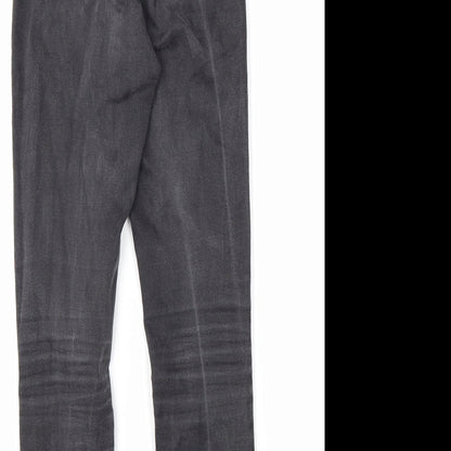 Denim & Co. Womens Grey Cotton Skinny Jeans Size 6 L26 in Regular Zip