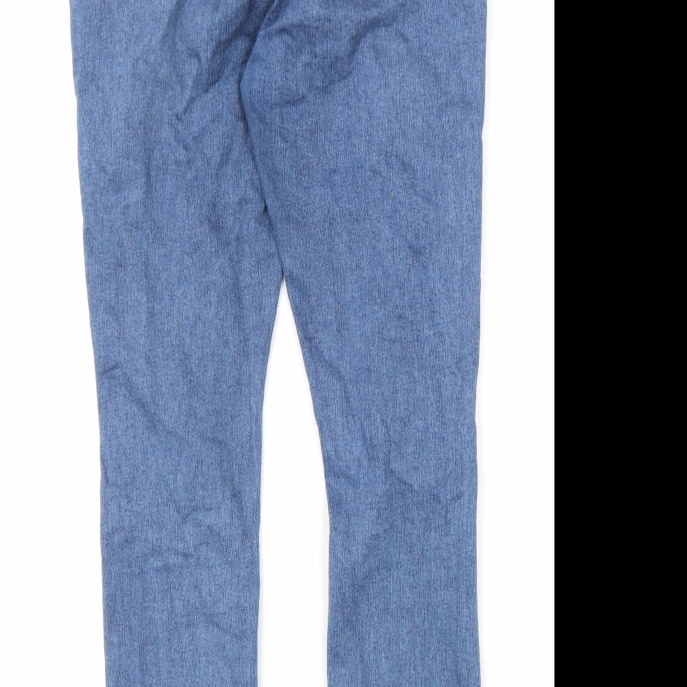 Topshop Womens Blue Cotton Skinny Jeans Size 30 in L29 in Regular Zip