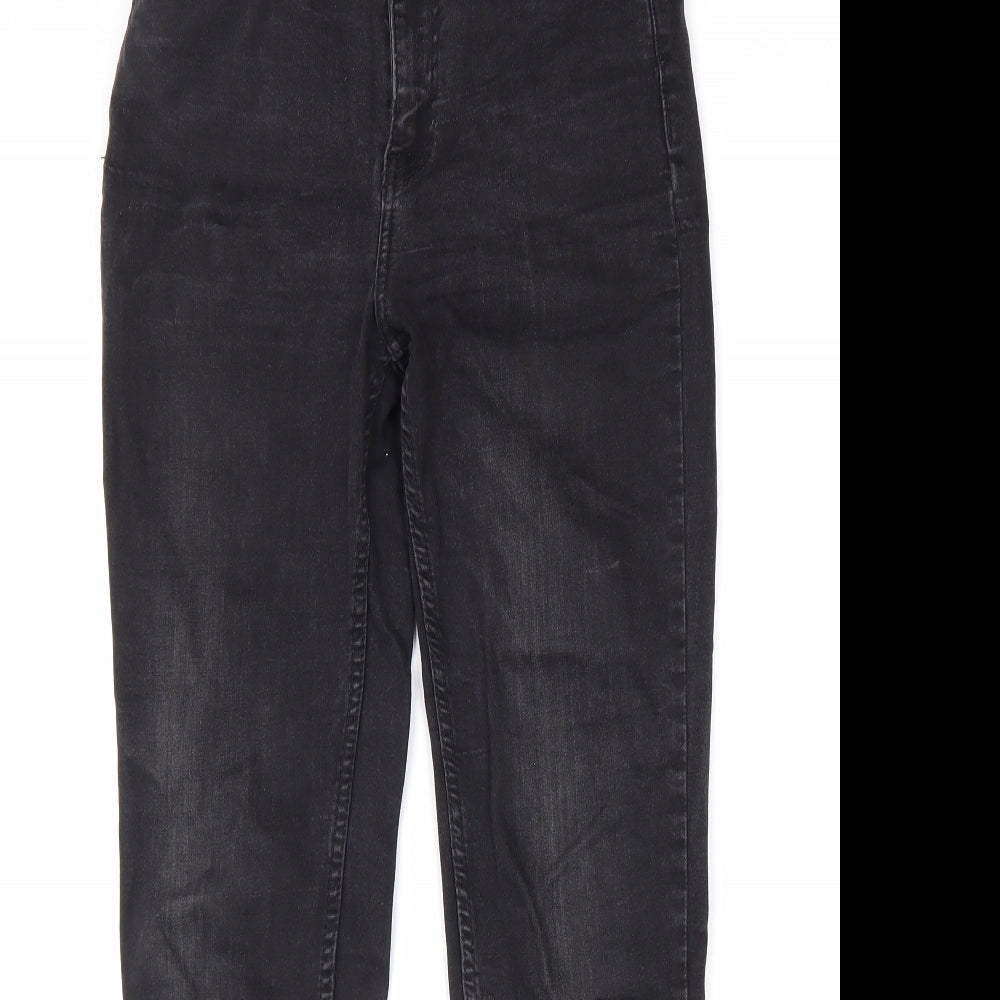 Pull&Bear Womens Black Cotton Skinny Jeans Size 28 L28 in Regular Zip