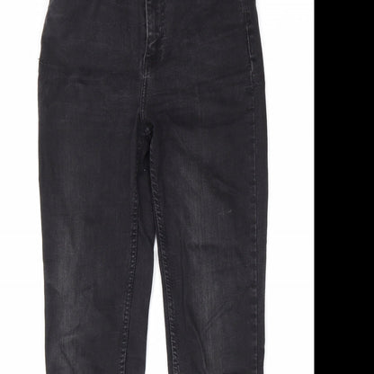 Pull&Bear Womens Black Cotton Skinny Jeans Size 28 L28 in Regular Zip