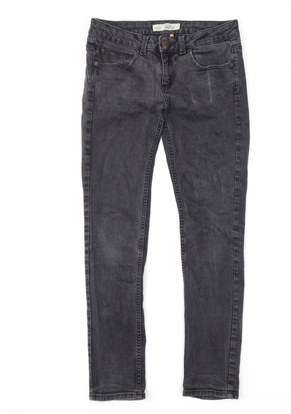 Mens UK Size 28 in Topman Regular Fit Skinny Black Jeans