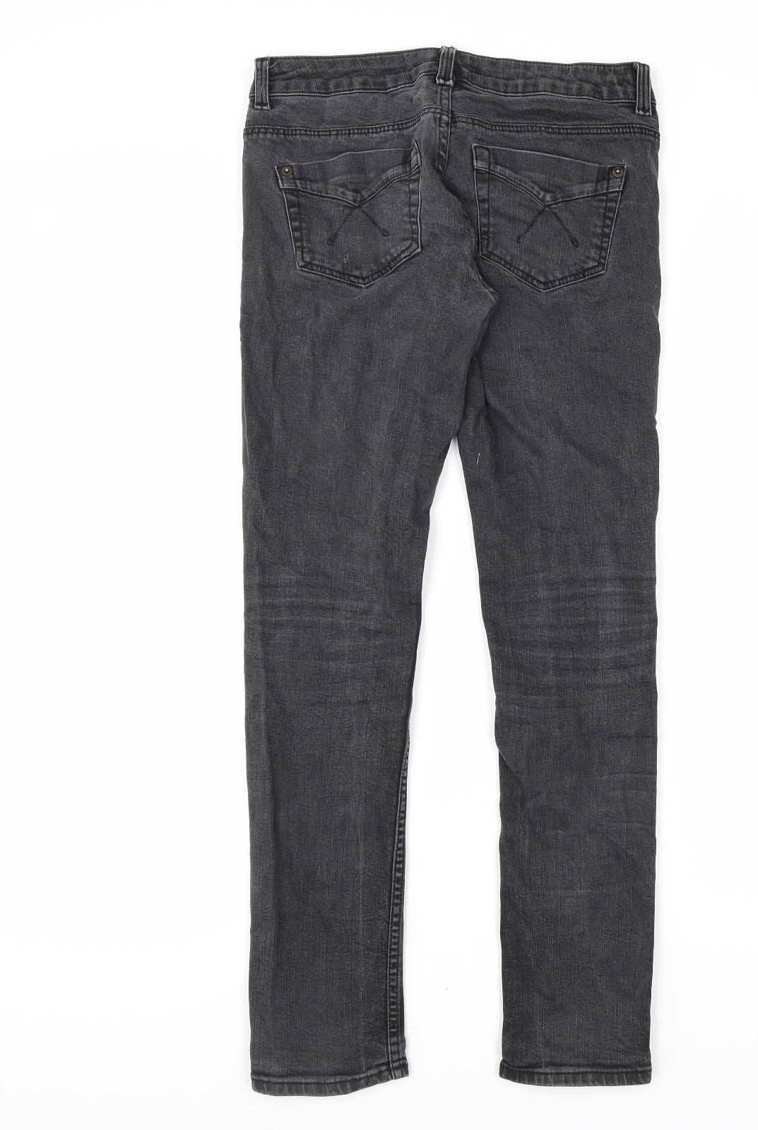 Mens UK Size 28 in Topman Regular Fit Skinny Black Jeans