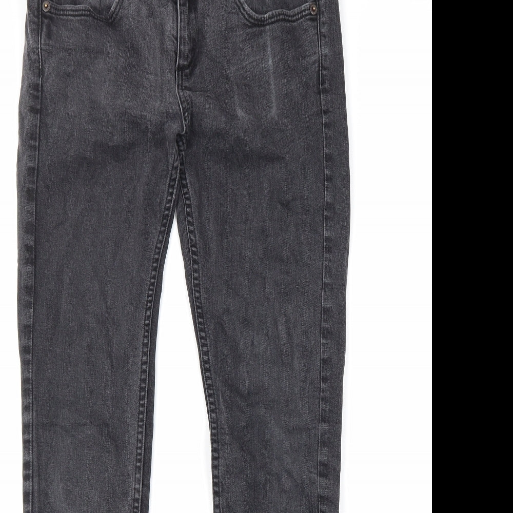 Mens UK Size 28 in Topman Regular Fit Skinny Black Jeans