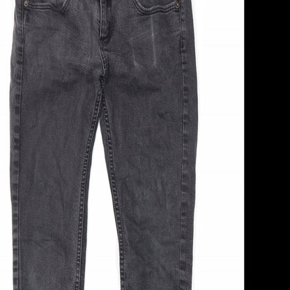 Mens UK Size 28 in Topman Regular Fit Skinny Black Jeans