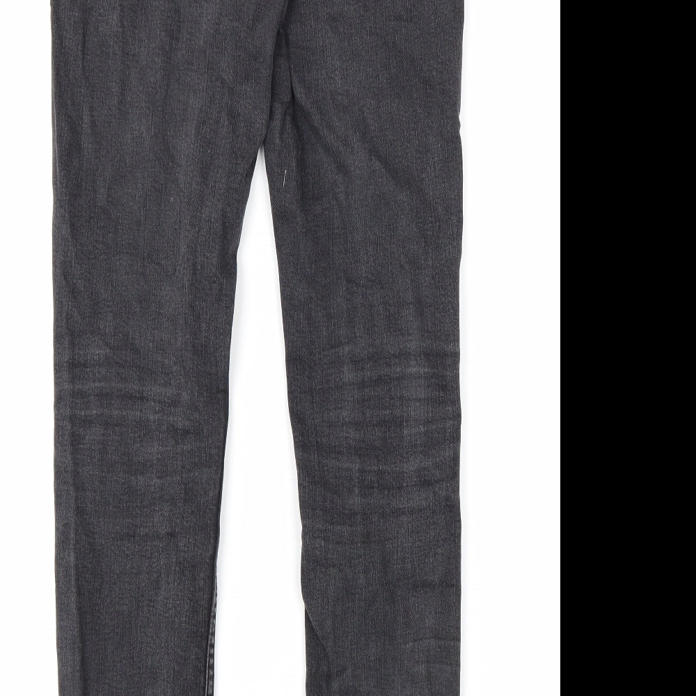 Mens UK Size 28 in Topman Regular Fit Skinny Black Jeans