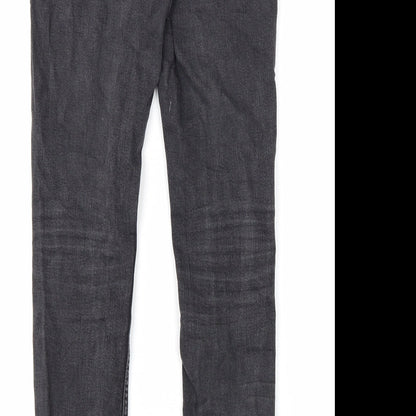 Mens UK Size 28 in Topman Regular Fit Skinny Black Jeans
