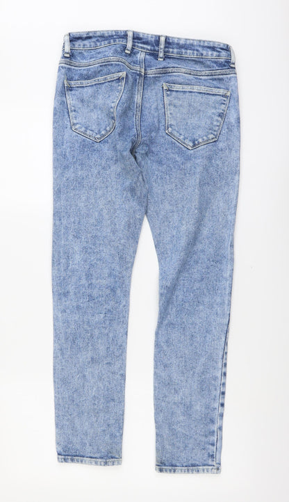 Mens UK Size 30 in Topman Regular Fit Skinny Blue Jeans