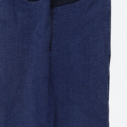 Topshop Womens Blue Cotton Skinny Jeans Size 10 L26 in Regular