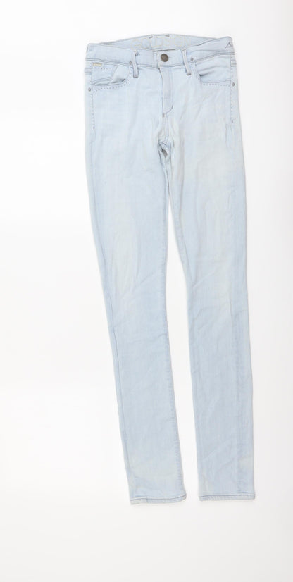 GOLDSIGN Womens Blue Cotton Skinny Jeans Size 26 in L32 in Regular Button