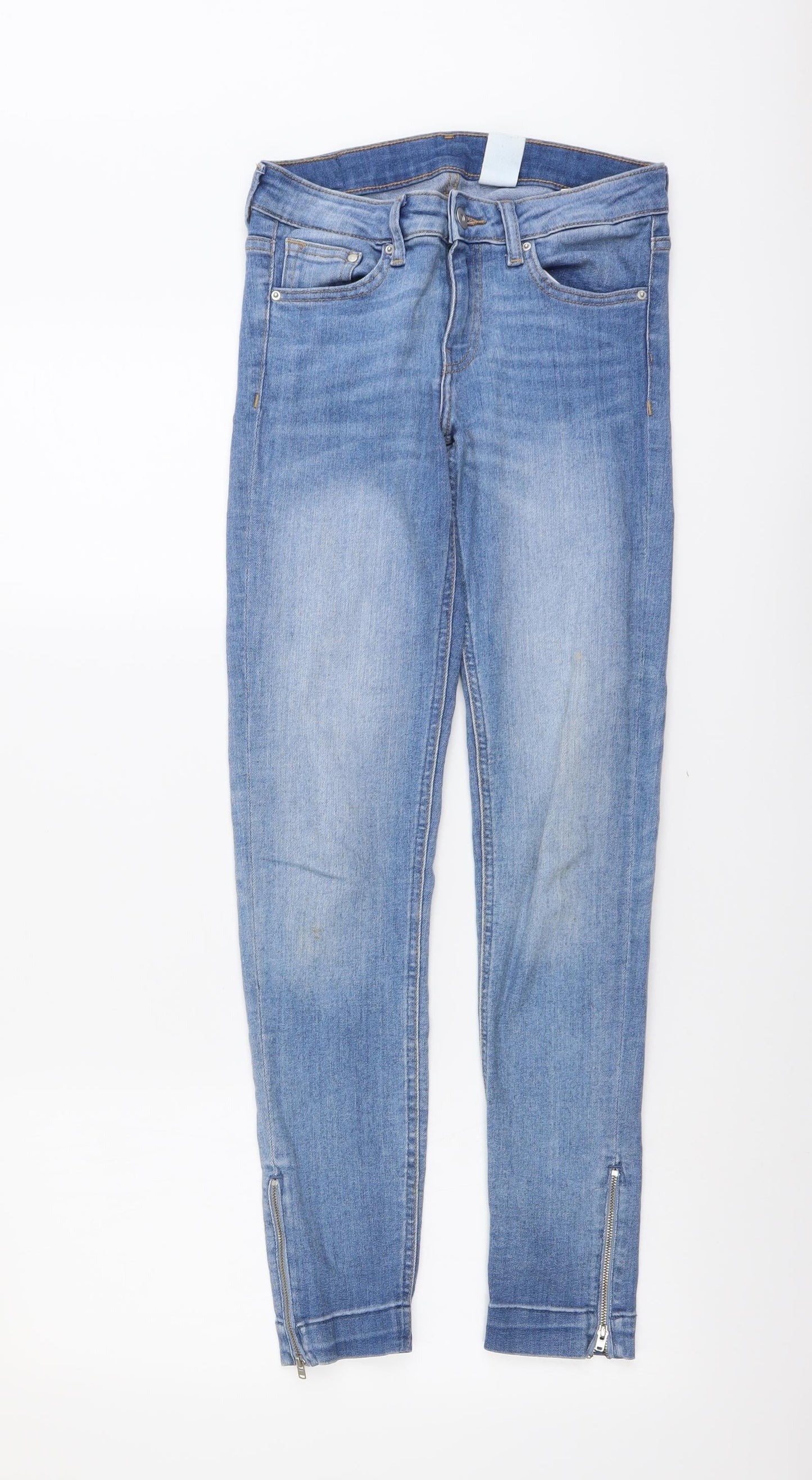 Womens UK Size 26 in H&M Regular Fit Skinny Blue Jeans