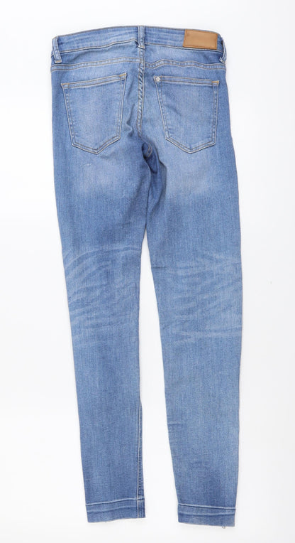 Womens UK Size 26 in H&M Regular Fit Skinny Blue Jeans